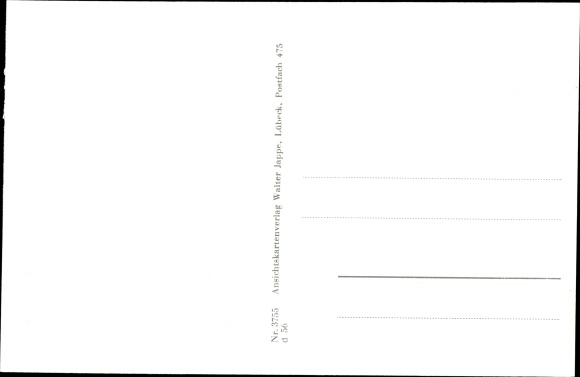 Postcard Menslage in Lower Saxony, church, school, main street