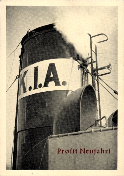 Postcard Happy New Year, Kohlen-Import AG KIA