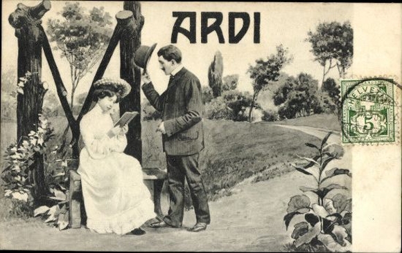 7 old artist PC days of the week, whole series, lovers, idyll