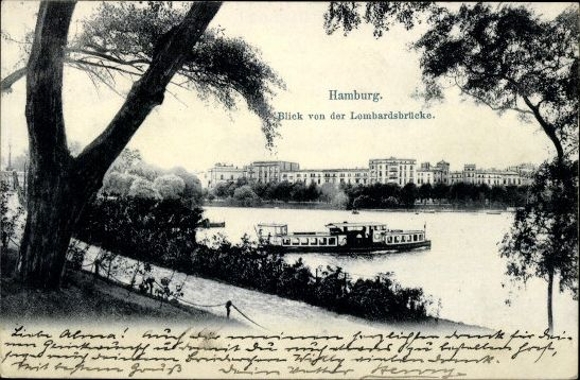 10 alte Ak Hamburg, diverse Ansichten, teilweise gemalt