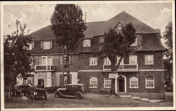 Ak Waldkatzenbach Waldbrunn im Odenwald, Gasthof zum Löwen, J. Rack
