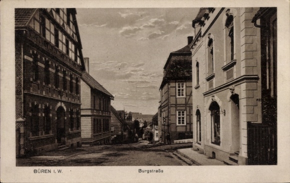 Ak Büren in Westfalen, Burgstrasse