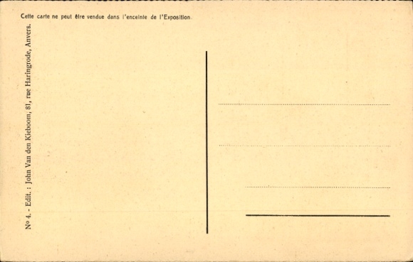 PC Antwerp Antwerp Flanders, International Exhibition 1930, Belgian Congo Pavilion