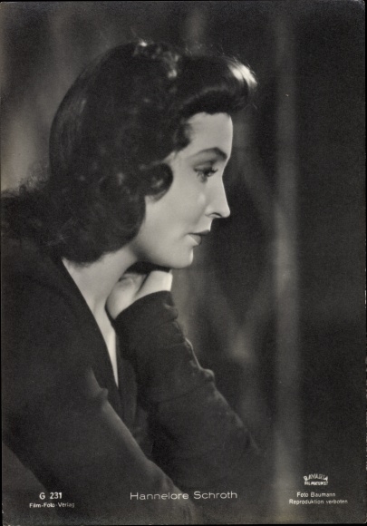 Ak actrice Hannelore Schroth, profielweergave