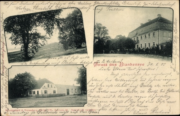 Ak Blankensee Trebbin in de wijk Teltow Fläming, lokale uitzichten