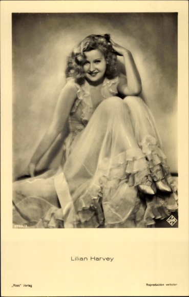 Ak-actrice Lilian Harvey, portret