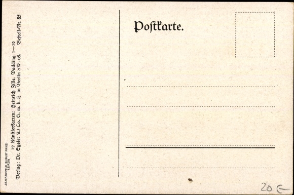 Artist Postcard Zille, Heinrich, Süh, Korl, the old dad still wants to know me as Landwehrmann