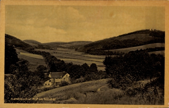 Postcard Rösrath North Rhine Westphalia, Lehmbacher Hof, Sülztal