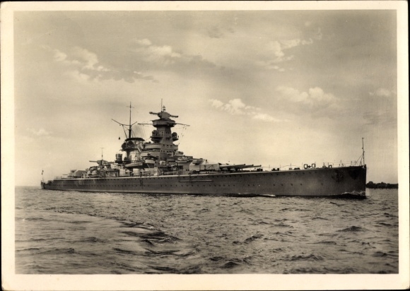 Ak Deutsches Kriegsschiff, Admiral Scheer, Panzerschiff