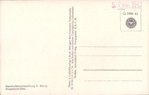 Postcard Rosenheim Oberbayern, aerial photograph
