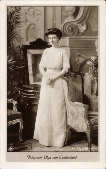 Ak Prinzessin Olga von Cumberland, Portrait