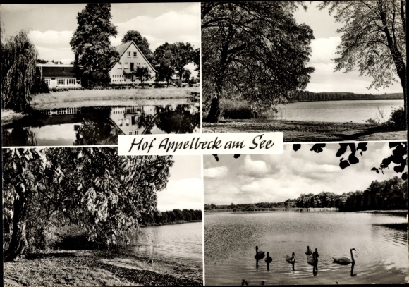 Ansichtkaart Moisburg in Nedersaksen, Hof Appelbeck am See