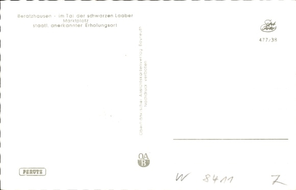 Postcard Beratzhausen Oberpfalz, Marktplatz