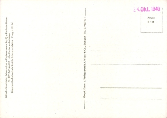 Postcard Rodheim Bieber Biebertal in Hesse, aerial photograph