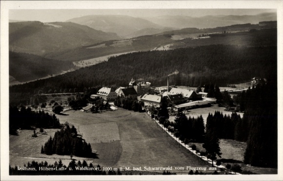Ak Rothaus Grafenhausen im Schwarzwald, Fliegeraufnahme