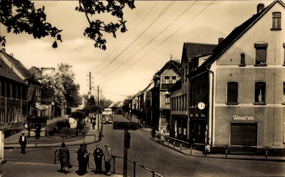 Ak Helbra in Sachsen Anhalt, Ernst-Thälmann-Straße