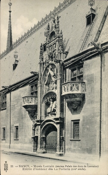 Ak Nancy Meurthe et Moselle, Musée Lorrain, Palais des ducs de Lorraine, Eingangsbereich, 16. Jah