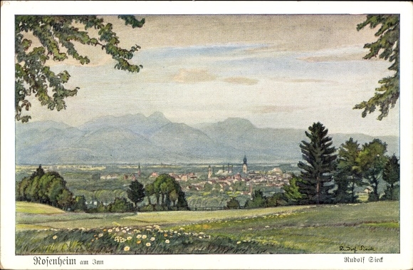 Artist PC Sieck, Rudolf, Rosenheim Upper Bavaria, Panorama