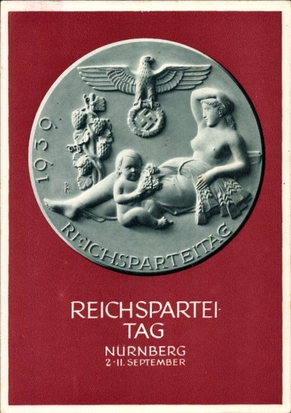 Ganzsachen Ak Nürnberg, Reichsparteitag 1939, Reichsparteitag des Friedens