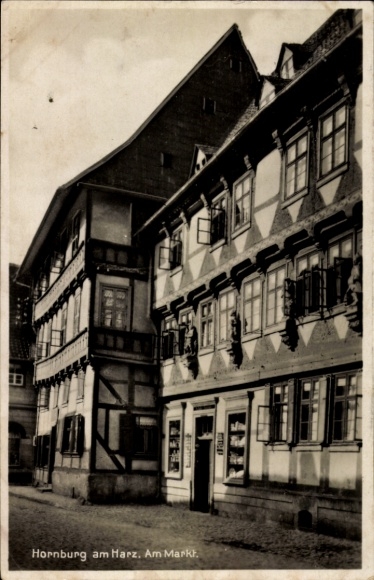 Postcard Hornburg Schladen Werla Lower Saxony, Am Markt