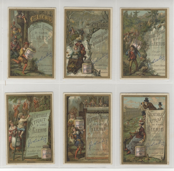 Liebig pictures series A 116 advertising posters II 1887