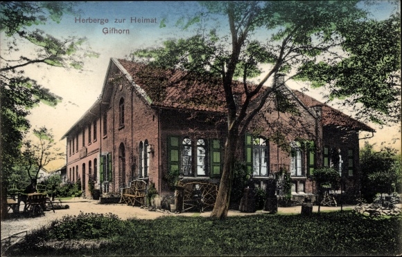 Postcard Gifhorn in Lower Saxony, hostel to the home