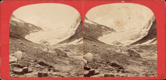 Stereo CdV Tyrol, Langtaler Ferner, Glacier
