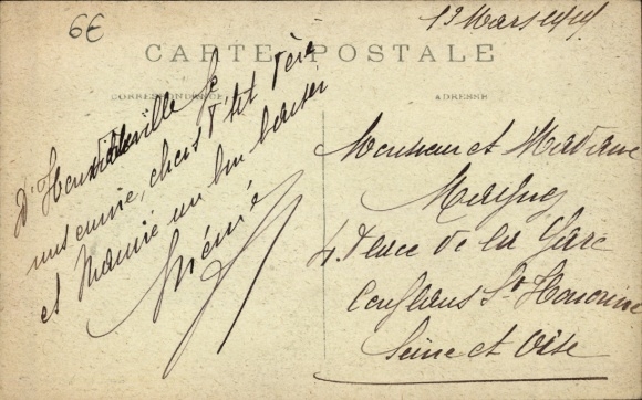 Postcard Amfreville sur Iton Eure, Le Chateau