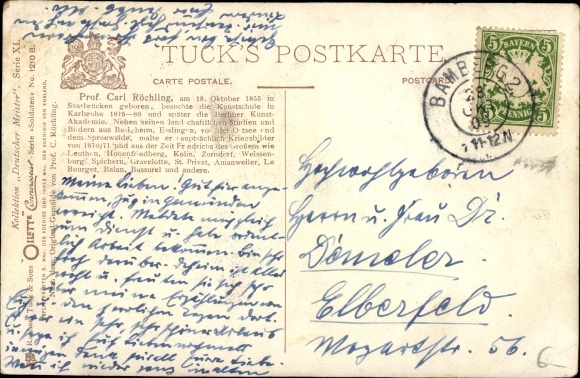 Artist PC Röchling, C., French Soldier, Wine Bottles, Tuck Series XI No. 1210 B