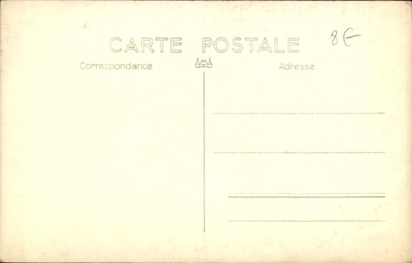 Postcard Motorboat B8, Sailboat