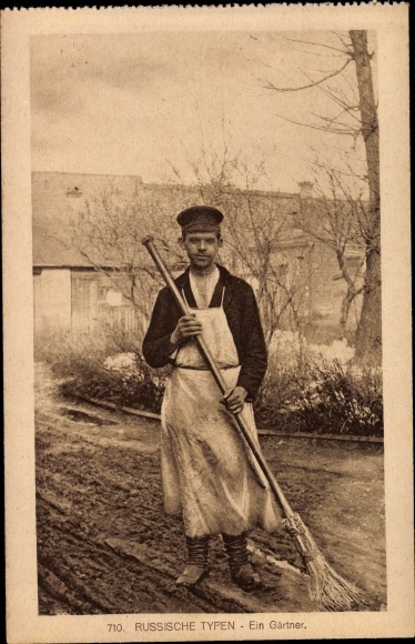 Ak Russland, Russische Typen, Gärtner