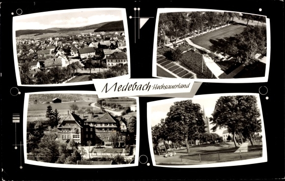 PC Medebach in the Sauerland, view of the town, partial views