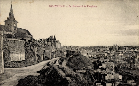 Ak Granville Manche, GRANVILLE, Boulevard de Vanfleury, Stadtansicht, keine Persönlichkeiten