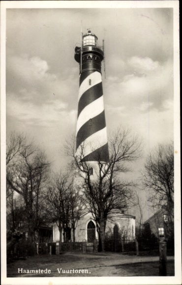 Postcard Haamstede Zeeland Niederlande, Lighthouse, Leuchtturm