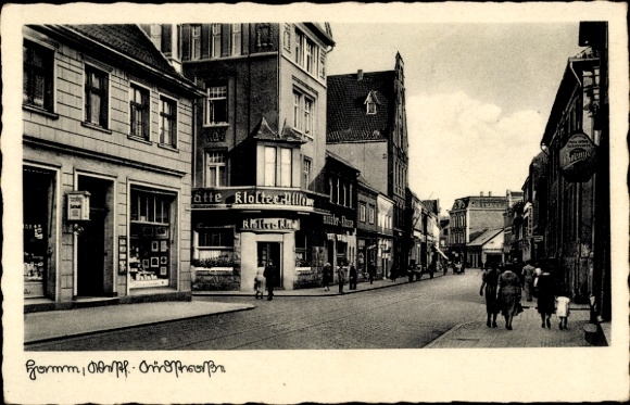 Postcard Hamm Westfalen, Südstraße, Hotel, Reuter, Restaurant Klosterpilsener