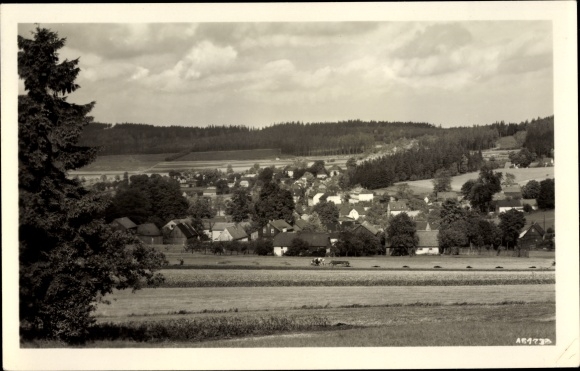 Postcard Kottengrün Werda in the Vogtland, panorama