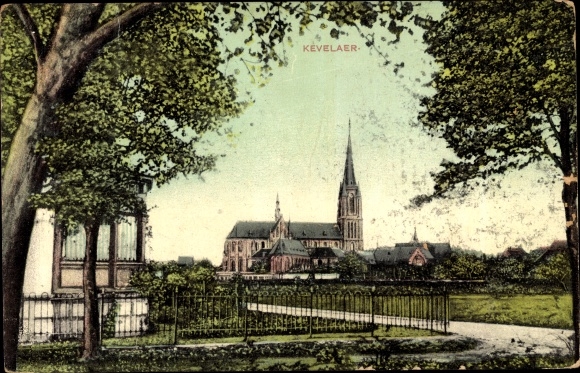 Postcard Kevelaer am Niederrhein, church