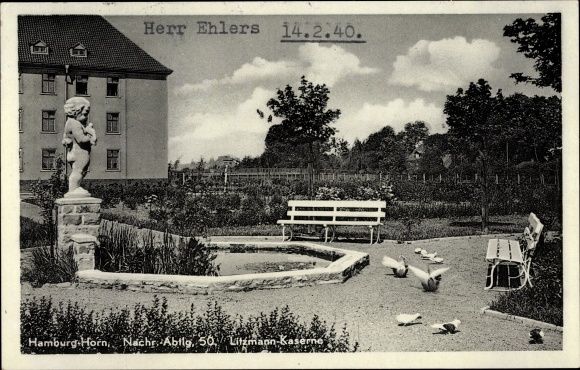 PC Hamburg Mitte Horn, view of the Litzmann barracks, news department 50