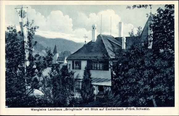 Ak Eschenbach Pommelsbrunn, Wengleins Landhaus Bringfriede, Aussicht