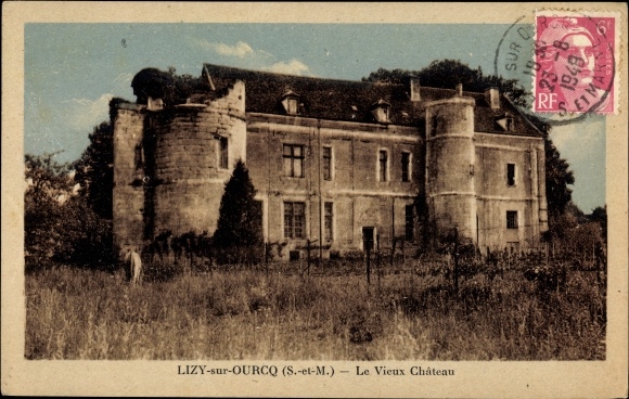Ak Lizy sur Ourcq Seine et Marne, Le vieux Chateau