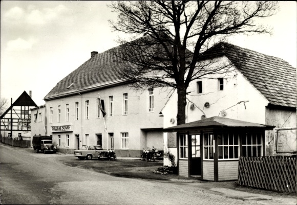 Postcard Ansprung Marienberg in the Ore Mountains, Gasthof Goldene Sonne