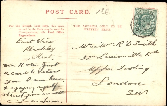 Postcard Tonbridge Kent England, Tonbridge School from the Cricket Ground
