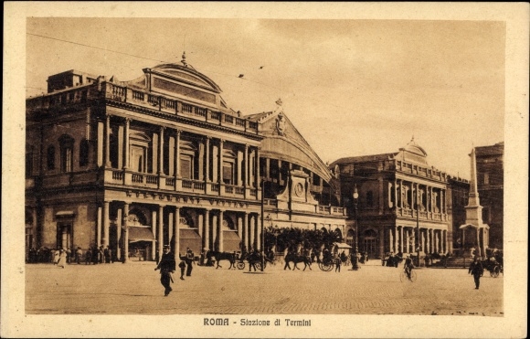 Postcard Rome Rom Lazio, Termini Station