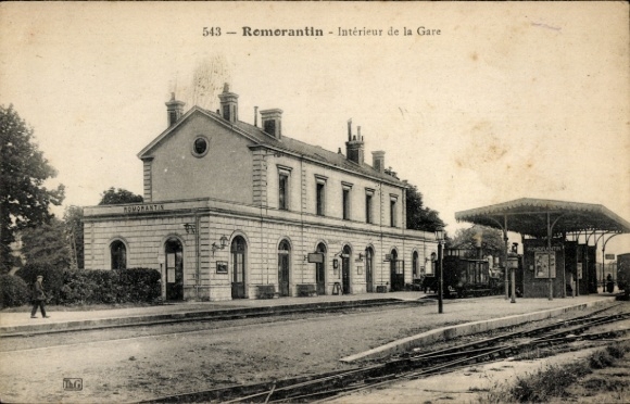 CPA Romorantin Loir et Cher, Gare