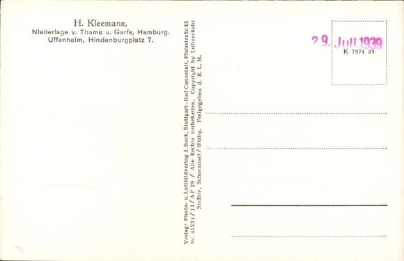 Postcard Uffenheim in Middle Franconia, aerial photograph
