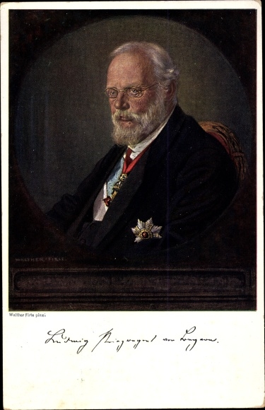 Artist PC Firle, Walther, Prince Ludwig of Bavaria, King Ludwig III, portrait