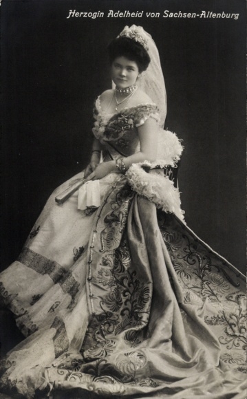Postcard Duchess Adelheid of Saxony Altenburg