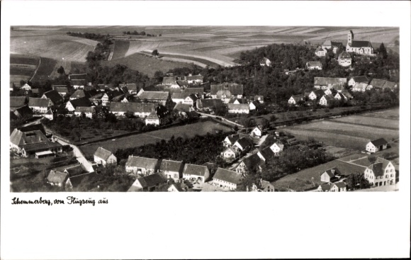 Ak Schemmerberg Schemmerhofen in Württemberg, Luftaufnahme