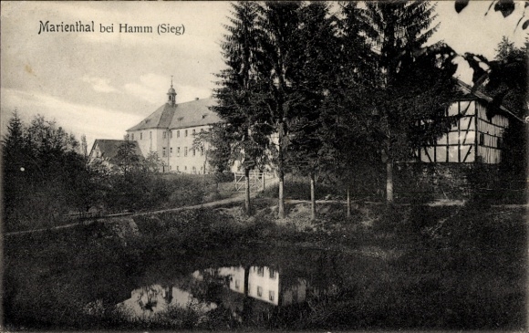 Postcard Marienthal Seelbach near Hamm on the Sieg Westerwald, Marienthal Monastery