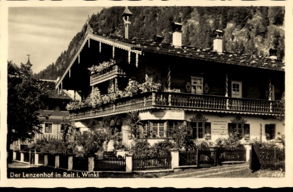 Postcard Reit im Winkl Upper Bavaria, Lenzenhof